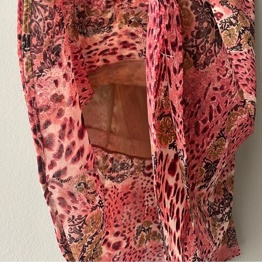 David’s Designs | 90s Y2k Sheer Mixed Print Mermaid Fairy Midi Skirt - Picture 6 of 9